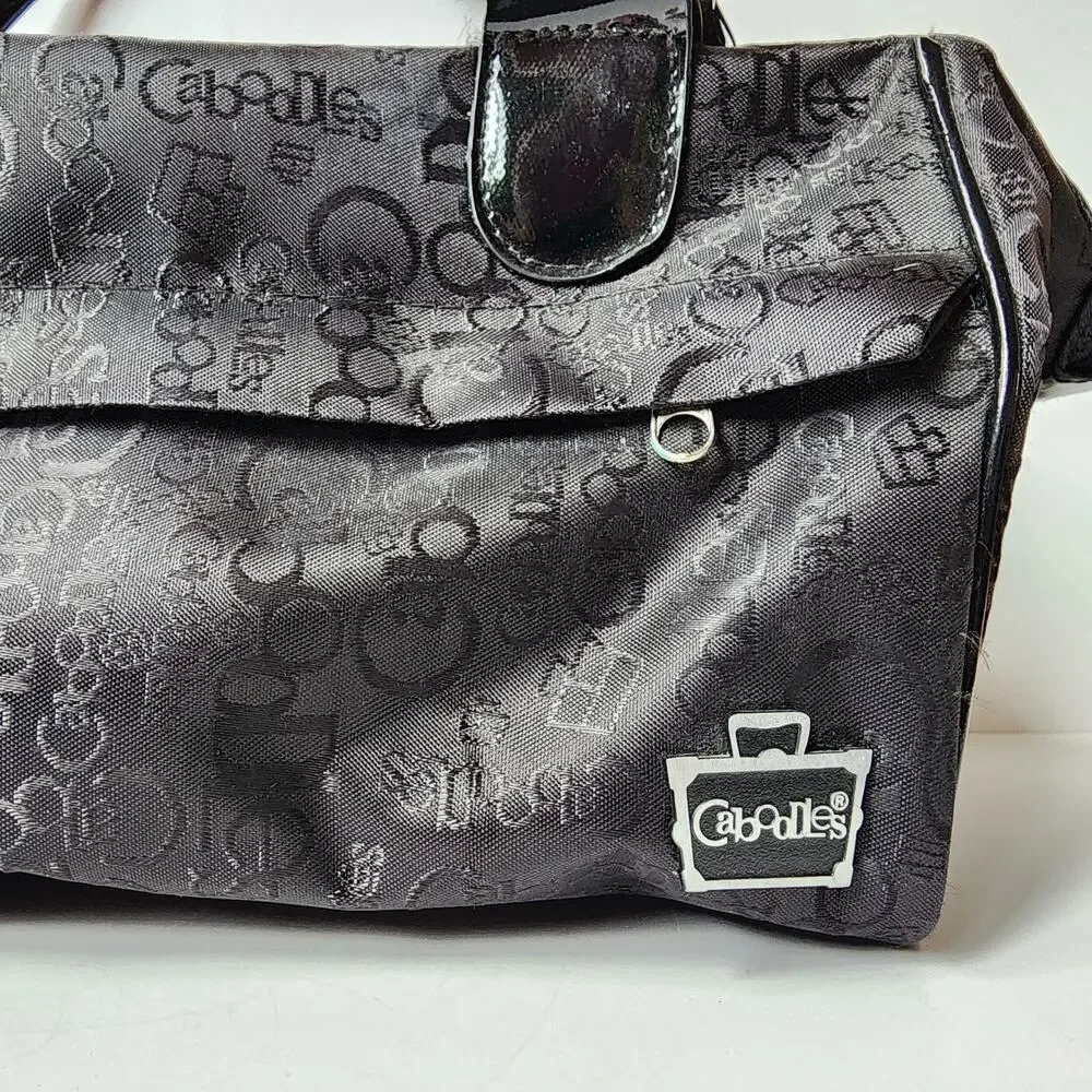 Caboodles Black Makeup Cosmetics Travel Case Tote Bag Organizer Soft Shell READ